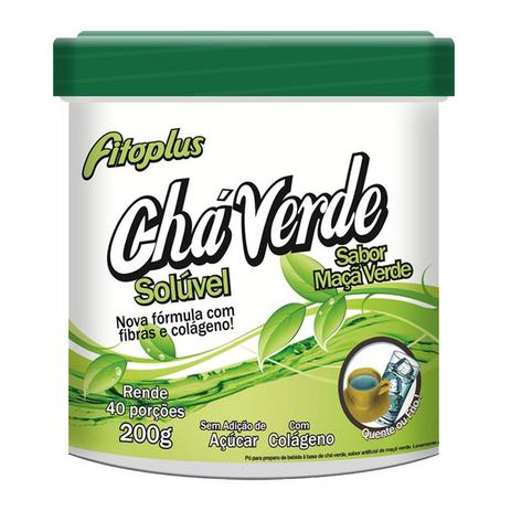 Chá Verde Solúvel Fitoplus 200g - Duom Menor preço em Chá Verde Solúvel Fitoplus 200g - Duom