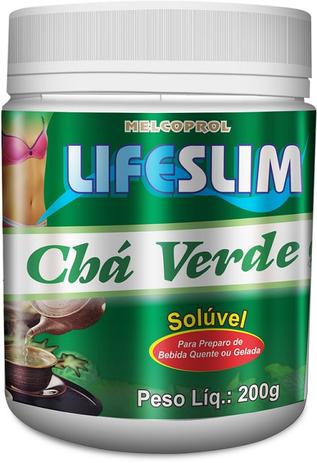 Cha verde soluvel natural life slim 200gr melcoprol Menor preço em Cha verde soluvel natural life slim 200gr melcoprol