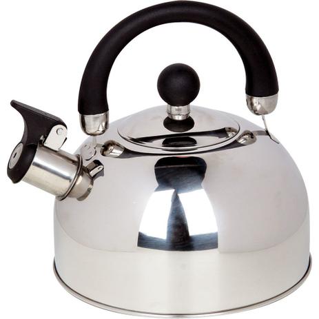 Chaleira 2,2l Inox com Apito Rich Menor preço em Chaleira 2,2l Inox com Apito Rich