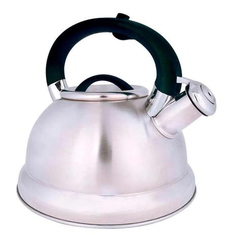 Chaleira Aço Inox 3 Litros Diletta Fundo Triplo Bico Apito Preta - Mor Menor preço em Chaleira Aço Inox 3 Litros Diletta Fundo Triplo Bico Apito Preta - Mor
