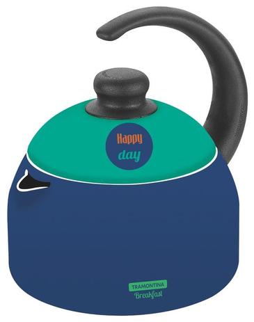 Chaleira de alumínio com revestimento antiaderente 14cm - Breakfast - Tramontina Menor preço em Chaleira de alumínio com revestimento antiaderente 14cm - Breakfast - Tramontina
