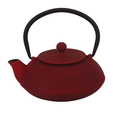 Chaleira de ferro fundido c/ alca - vermelho e preto - Btc decor Menor preço em Chaleira de ferro fundido c/ alca - vermelho e preto - Btc decor