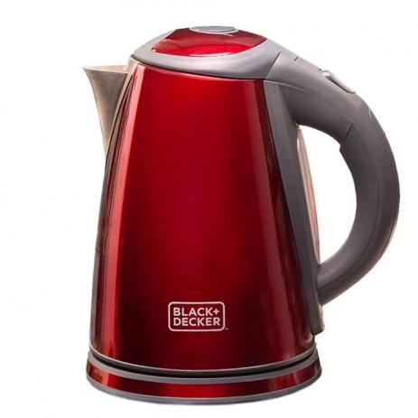 Chaleira Elétrica 1,8L Black Decker Kxv Vermelha Menor preço em Chaleira Elétrica 1,8L Black Decker Kxv Vermelha