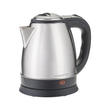 Chaleira Elétrica aço Inox 1,8L base removível Agratto - Cadence Menor preço em Chaleira Elétrica aço Inox 1,8L base removível Agratto - Cadence