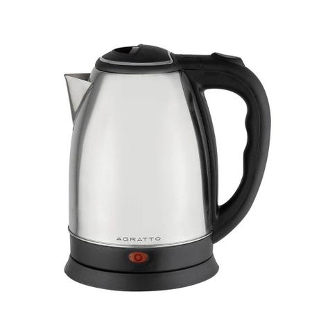 Chaleira Elétrica Agratto 1.8 Litros Inox Menor preço em Chaleira Elétrica Agratto 1.8 Litros Inox
