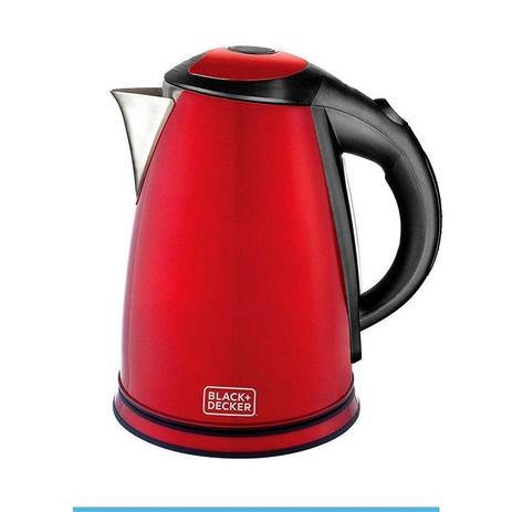 Chaleira Elétrica Black Decker Vermelha KX 1,8L Menor preço em Chaleira Elétrica Black Decker Vermelha KX 1,8L