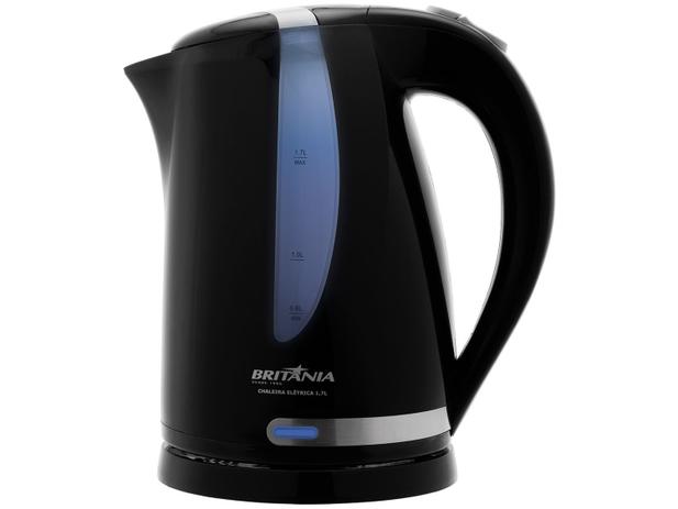 Chaleira Elétrica Britânia 63951009 Preta - 1,7L Desligamento Automático Menor preço em Chaleira Elétrica Britânia 63951009 Preta - 1,7L Desligamento Automático