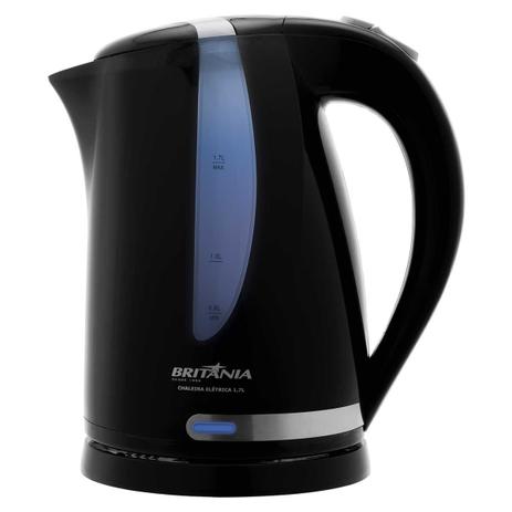 Chaleira Elétrica Britânia Preta 1,7L Menor preço em Chaleira Elétrica Britânia Preta 1,7L