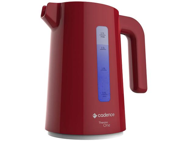 Chaleira Elétrica Cadence Thermo One Colors - CEL381 Vermelha 1,7L Desligamento Automático