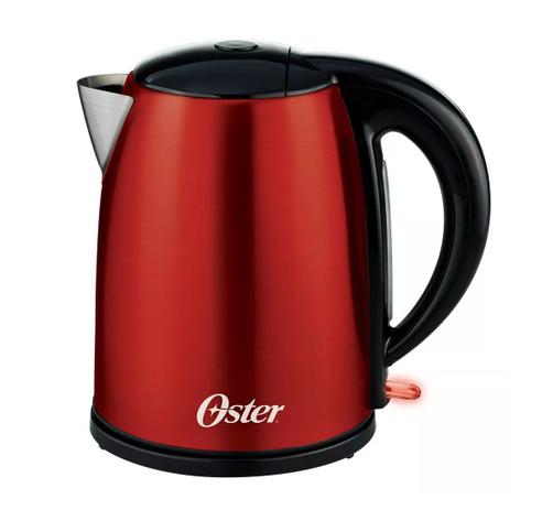 Chaleira Elétrica Clássica Oster em aço inox 1,7L Vermelha 127V Menor preço em Chaleira Elétrica Clássica Oster em aço inox 1,7L Vermelha 127V