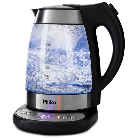 Chaleira Elétrica Digital 1,7l 220v Glass PCHD Philco Menor preço em Chaleira Elétrica Digital 1,7l 220v Glass PCHD Philco