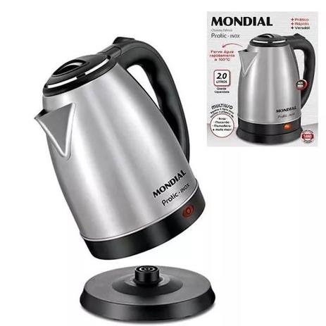 Chaleira Elétrica Inox Mondial Sem Fio 1200w Pratic 2 Litros é ruim? Chaleira Elétrica Inox Mondial Sem Fio 1200w Pratic 2 Litros é boa?