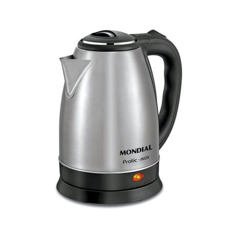 Chaleira Elétrica Mondial Pratic Ce-06 Prata 2l - 220v Menor preço em Chaleira Elétrica Mondial Pratic Ce-06 Prata 2l - 220v