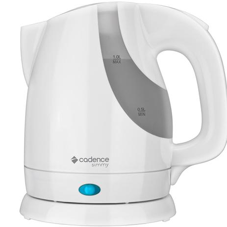 Chaleira Elétrica Simmy Branca 1L Cadence 110V Menor preço em Chaleira Elétrica Simmy Branca 1L Cadence 110V
