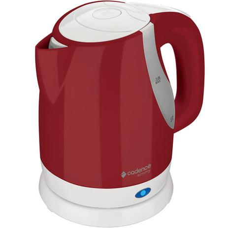 Chaleira Elétrica Simmy Colors 1L Vermelha 110V - Cadence Menor preço em Chaleira Elétrica Simmy Colors 1L Vermelha 110V - Cadence