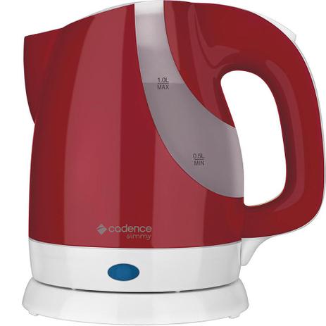 Chaleira Eletrica Simmy Colors 1l Vermelha 127v - Cadence Menor preço em Chaleira Eletrica Simmy Colors 1l Vermelha 127v - Cadence