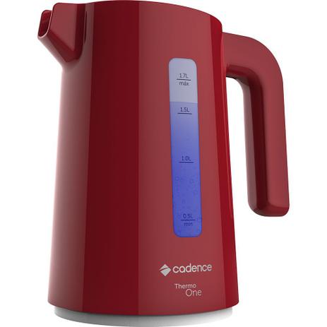 Chaleira Elétrica Thermo Colors - Vermelho - Cadence Única Menor preço em Chaleira Elétrica Thermo Colors - Vermelho - Cadence Única