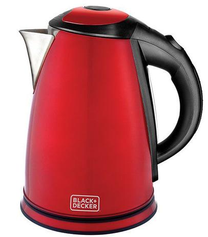 Chaleira Elétrica Vermelha Black Decker KX-B2 220V Menor preço em Chaleira Elétrica Vermelha Black Decker KX-B2 220V