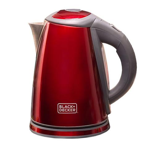 Chaleira Elétrica Vermelha Black Decker KXV-B2 1.8LT 1800W 220V Menor preço em Chaleira Elétrica Vermelha Black Decker KXV-B2 1.8LT 1800W 220V