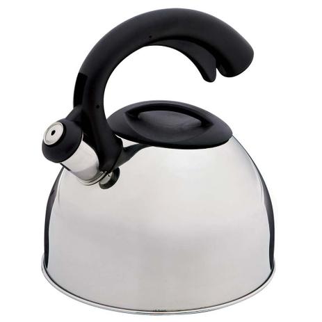 Chaleira Euro Home em Aço Inox com apito 2.7 litros Menor preço em Chaleira Euro Home em Aço Inox com apito 2.7 litros