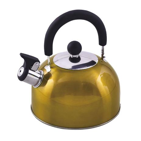 Chaleira Glasgow - Aço Inoxidável - 2 Litros - Amarelo - Niazitex Menor preço em Chaleira Glasgow - Aço Inoxidável - 2 Litros - Amarelo - Niazitex