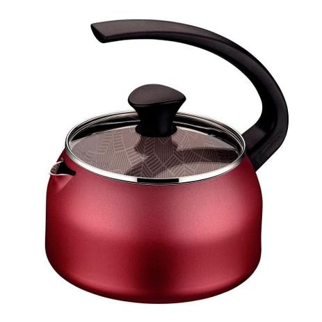 Chaleira Tramontina Antiaderente Starflon Max 1,9L Vermelho - 28534719 Menor preço em Chaleira Tramontina Antiaderente Starflon Max 1,9L Vermelho - 28534719