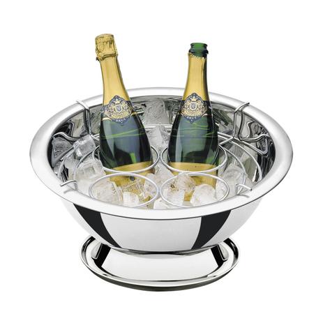 Champanheira Tramontina em Aço Inox com Suporte para 4 Garrafas 42 cm 11,9 L Menor preço em Champanheira Tramontina em Aço Inox com Suporte para 4 Garrafas 42 cm 11,9 L