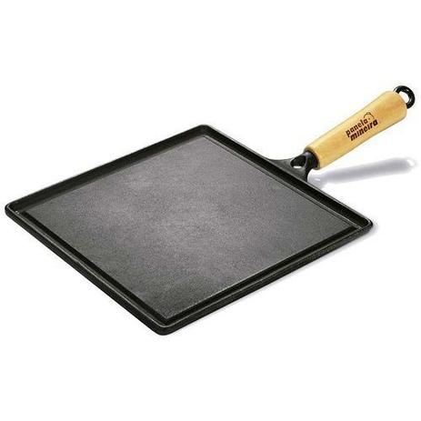 Chapa Bifeteira De Ferro Lisa Quadrada 26x26cm Panela Mineira Menor preço em Chapa Bifeteira De Ferro Lisa Quadrada 26x26cm Panela Mineira