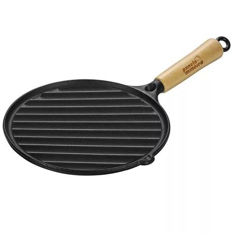 Chapa Bifeteira Ferro Fundido Estriada Redonda Panela Mineira 22cm Diâmetro Menor preço em Chapa Bifeteira Ferro Fundido Estriada Redonda Panela Mineira 22cm Diâmetro