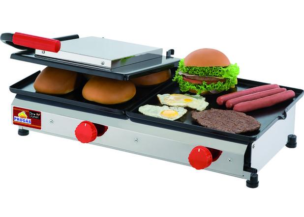 Chapa de Lanche 2 Queimadores A Gás com Prensa New Queen Style Progás - 65 Cm é boa?