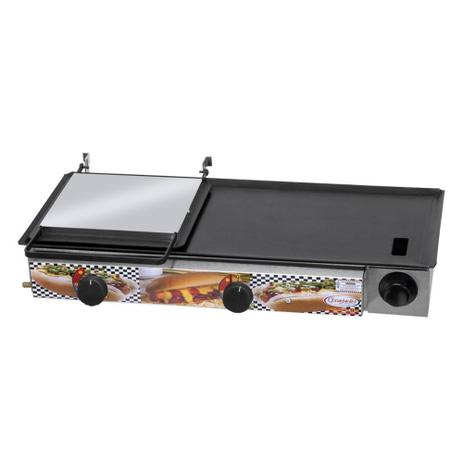 Chapa Sanduicheira e Hot Dog Com Prensa e Gaveta 70x30 Cm - Itajobi Menor preço em Chapa Sanduicheira e Hot Dog Com Prensa e Gaveta 70x30 Cm - Itajobi