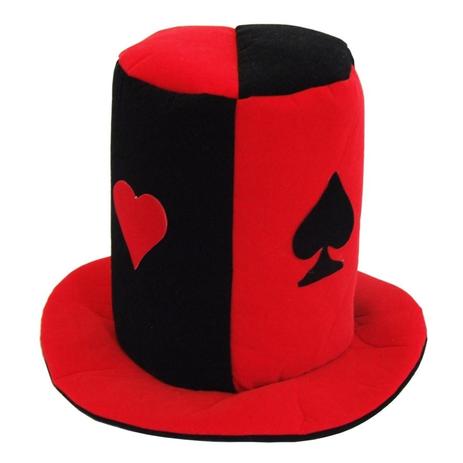 Menor preço em Chapéu Cartola Coringa Naipe de Baralho Vermelho - Festabox