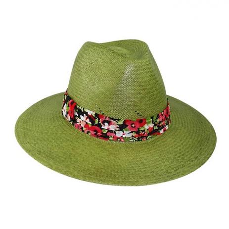Chapéu Feminino Amapola Verde Panamá San Doná Ref: 016.07.01.025 - Chapéu -  Magazine Luiza