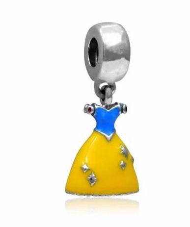 Charm Berloque Pandora Banh. Prata Vestidos Princesas Disney - Margo bonita Menor preço em Charm Berloque Pandora Banh. Prata Vestidos Princesas Disney - Margo bonita
