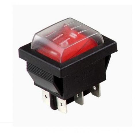 Chave 2 Posições Iluminada Vermelha 220V c/ Capa Silicone RS-201-1C-R-220V - METALTEX Menor preço em Chave 2 Posições Iluminada Vermelha 220V c/ Capa Silicone RS-201-1C-R-220V - METALTEX