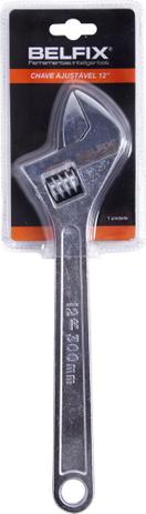 Chave ajustável inglesa cabo cromado 12” aço forjado - Belfix Menor preço em Chave ajustável inglesa cabo cromado 12” aço forjado - Belfix