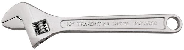 Chave Ajustável para Porcas 12” Tramontina com Corpo Forjado em Aço Carbono Cromado Menor preço em Chave Ajustável para Porcas 12” Tramontina com Corpo Forjado em Aço Carbono Cromado