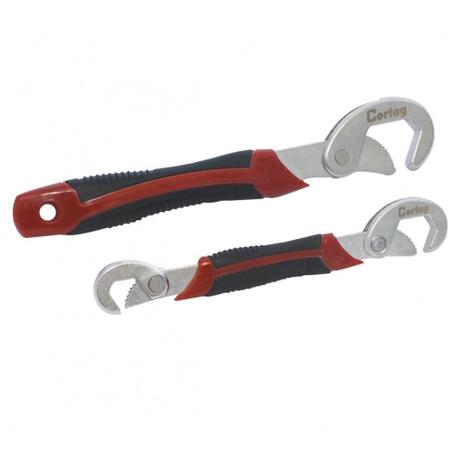 Chave auto ajustável abertura de 8 a 32 mm - jogo com 2 pçs - Cortag Menor preço em Chave auto ajustável abertura de 8 a 32 mm - jogo com 2 pçs - Cortag