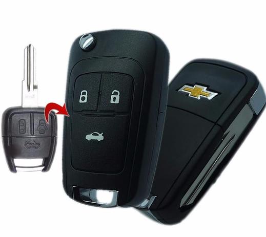 Chave Canivete Adaptação Gm Astra Vectra Corsa Celta Agile Zafira 3 Botoes - Chevrolet Menor preço em Chave Canivete Adaptação Gm Astra Vectra Corsa Celta Agile Zafira 3 Botoes - Chevrolet