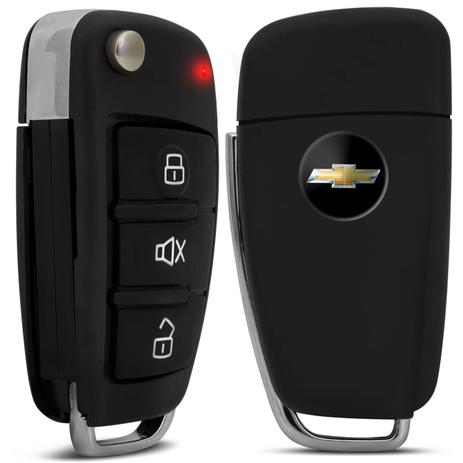 Chave Canivete Audi Preta Alarmes Pósitron Até 2012 + Emblema Chevrolet - F.s. é boa?