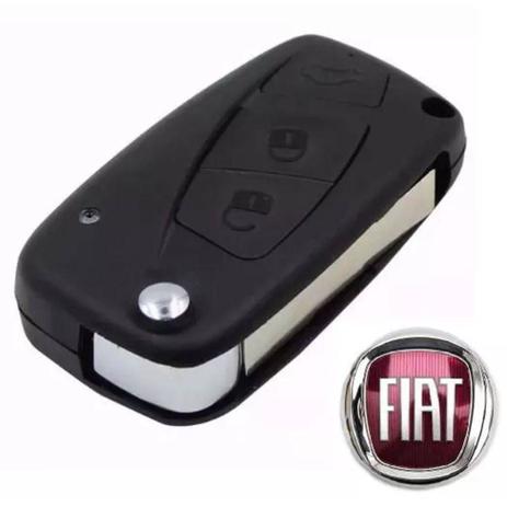 Chave Canivete Carcaça Fiat - 3bts (Cor Preto) Estilo / Palio / Idea / Strada Menor preço em Chave Canivete Carcaça Fiat - 3bts (Cor Preto) Estilo / Palio / Idea / Strada