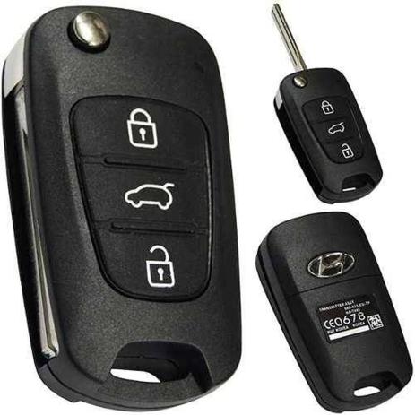 Chave Canivete Carcaça Hyundai - 3bts I30/IX35 Menor preço em Chave Canivete Carcaça Hyundai - 3bts I30/IX35