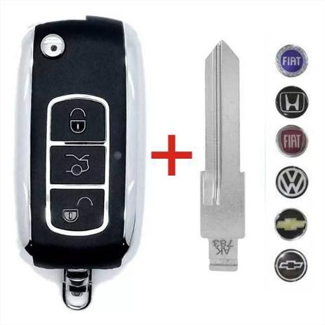Chave Canivete Cromada Fiat Positron Palio Siena Uno Idea + Chip Code Menor preço em Chave Canivete Cromada Fiat Positron Palio Siena Uno Idea + Chip Code