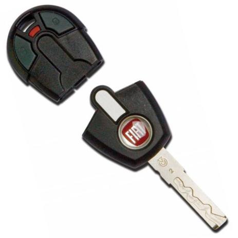 Chave Canivete Gaveta Fiat + Controle Alarme Original Poistron Flex Menor preço em Chave Canivete Gaveta Fiat + Controle Alarme Original Poistron Flex