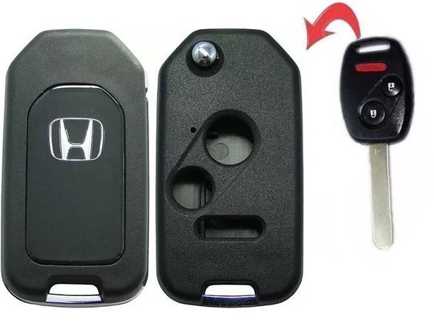 Chave Canivete Honda New CIVIC / CITY / CRV / FIT - 2 Botões + Panico Menor preço em Chave Canivete Honda New CIVIC / CITY / CRV / FIT - 2 Botões + Panico