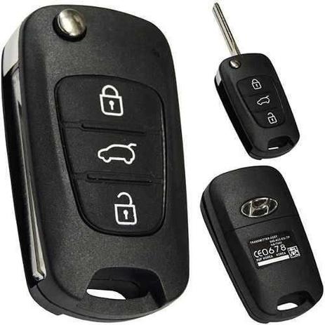 Chave Canivete Hyundai Com Placa Para I30 Ix35 Tucson Azera Menor preço em Chave Canivete Hyundai Com Placa Para I30 Ix35 Tucson Azera