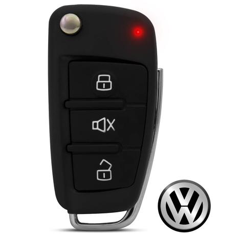 Chave Canivete Modelo Audi HCS Prata Para Alarmes Pósitron + Emblema Volkswagen - F.S. Menor preço em Chave Canivete Modelo Audi HCS Prata Para Alarmes Pósitron + Emblema Volkswagen - F.S.