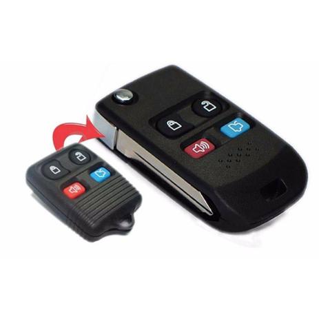Chave Canivete Oca Ford Adaptação Para Controles 4 Botões Menor preço em Chave Canivete Oca Ford Adaptação Para Controles 4 Botões