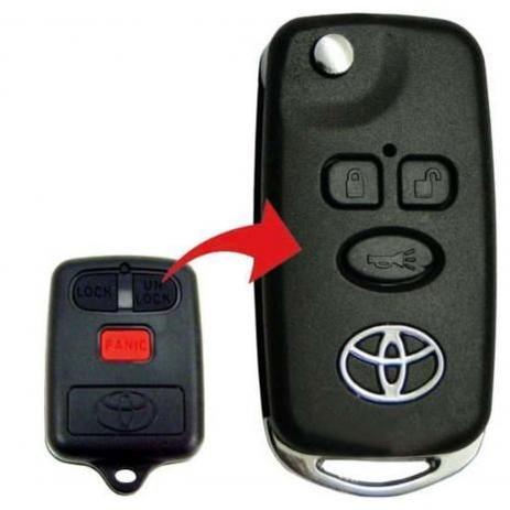 Chave Canivete p/ Adaptação Toyota - 3 Botões Corolla/Filder (Até 2009) Menor preço em Chave Canivete p/ Adaptação Toyota - 3 Botões Corolla/Filder (Até 2009)