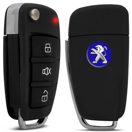 Chave Canivete Peugeot com Lâmina Para Alarmes Pósitron Até 12 + Emblema Peugeot - F.s. Menor preço em Chave Canivete Peugeot com Lâmina Para Alarmes Pósitron Até 12 + Emblema Peugeot - F.s.